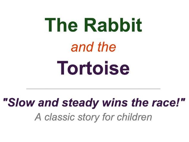 Rabbit and Tortoise Picture Story Book