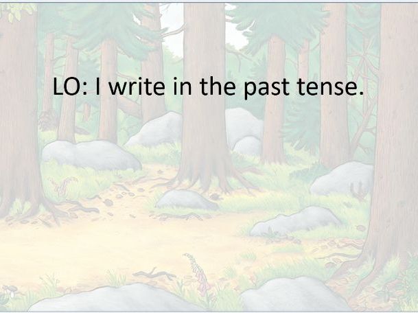 Past tense lesson with activity