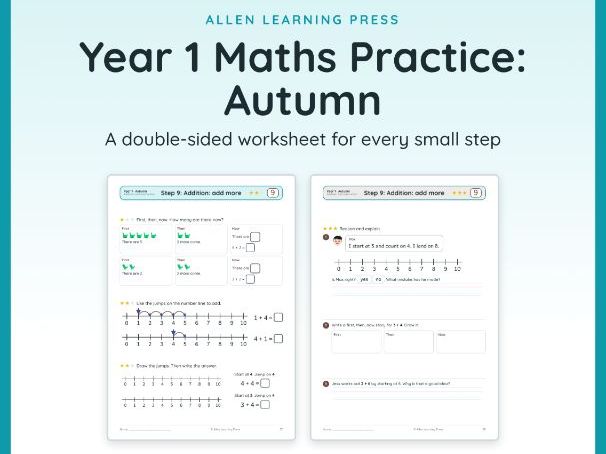 Year 1 Maths Autumn Term Worksheets: every White Rose small step (Practise and Reason)