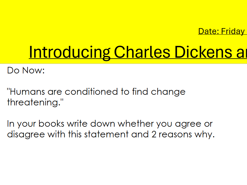 A Christmas Carol Scheme of Work