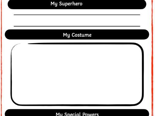 EYFS: Superhero Application Form