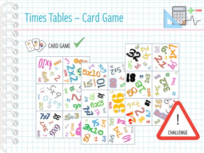 Maths Multiplication to 100 Card Game (KS1/2) Teaching Resources