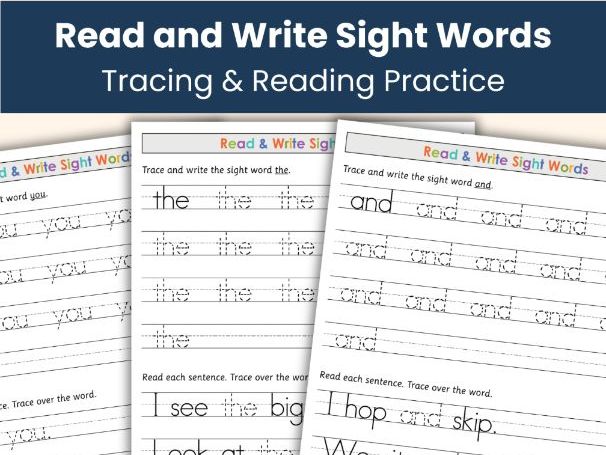 Read & Write Sight Words Workbook | 100+ High-Frequency Words