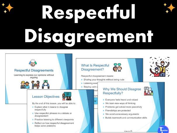 Respectful Disagreement Conflict Resolution SEL Lesson Grade 5 Social Skills