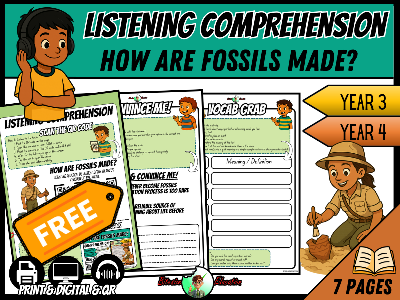 How Are Fossils Made? | Listening Comprehension | Year 3/4