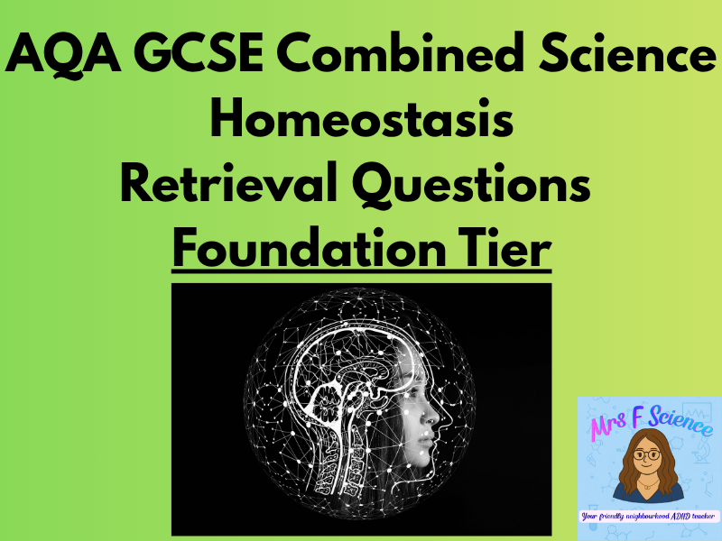 AQA GCSE Combined Science Homeostasis Retrieval Questions | Foundation