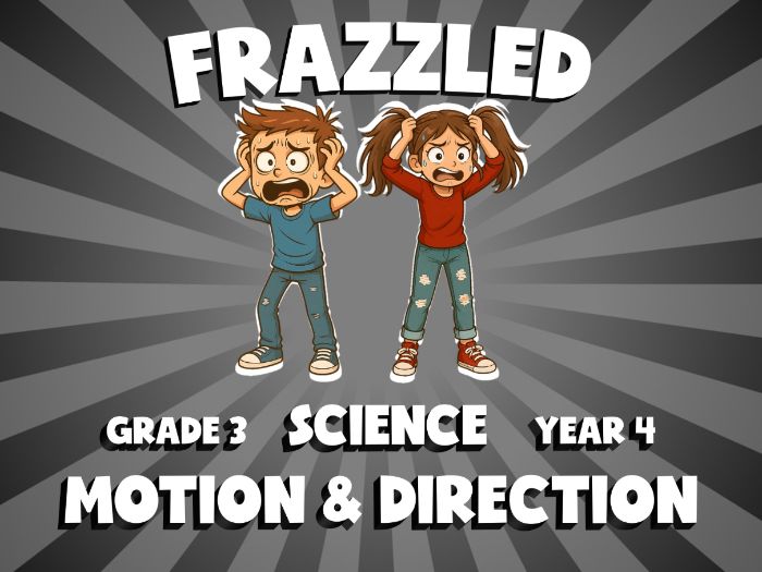 Motion & Direction FRAZZLED Science Game | No-Prep Year 4 Review Activity