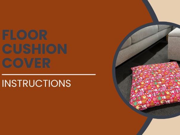Floor Cushion Cover PDF Instructions