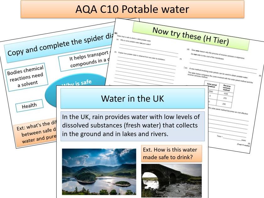 AQA C10  Potable water