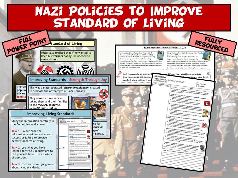 Weimar & Nazi Germany L29 Living Standards in Nazi Germany Teaching