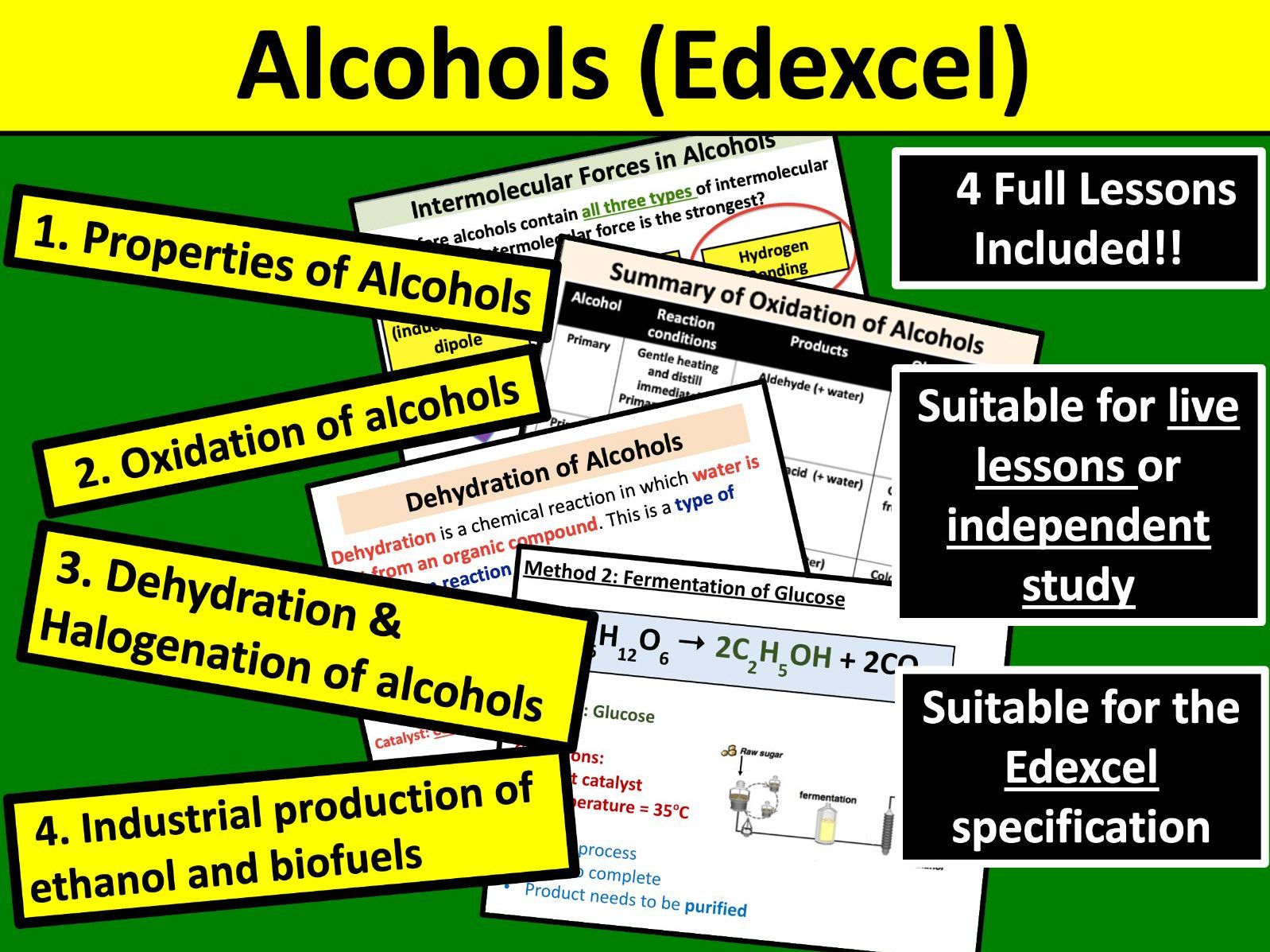 Alcohols (Edexcel)