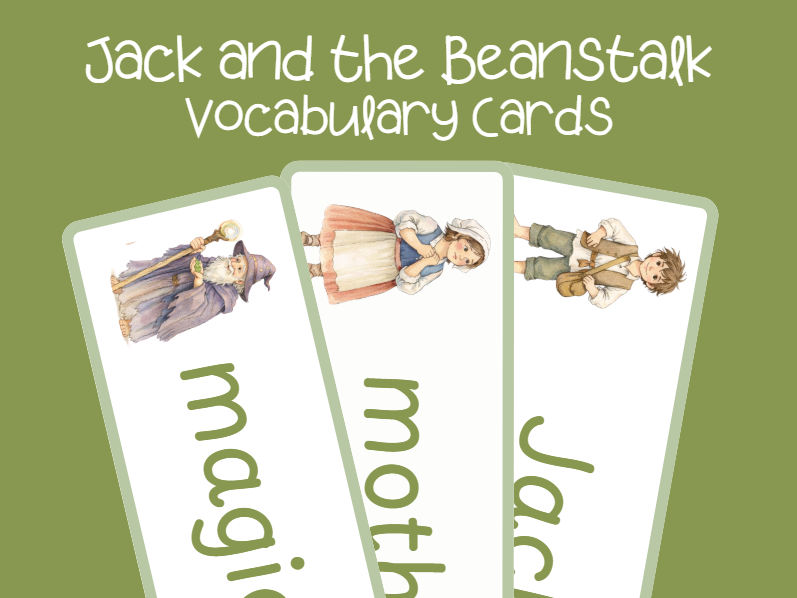 Jack & The Beanstalk Vocab/Word Cards