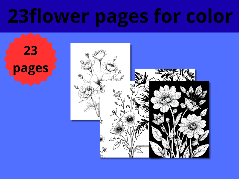 Relaxing Floral Coloring Pages for All Ages