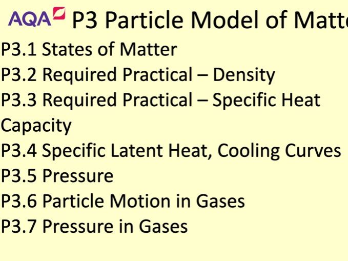 P3.3 Specific Heat Capacity Required Practical