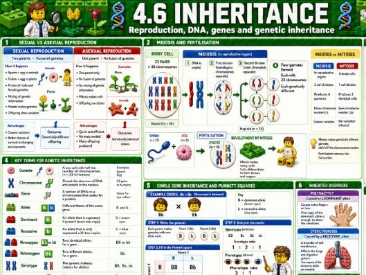 AQA trilogy biology paper 2 lego themed knowledge organisers