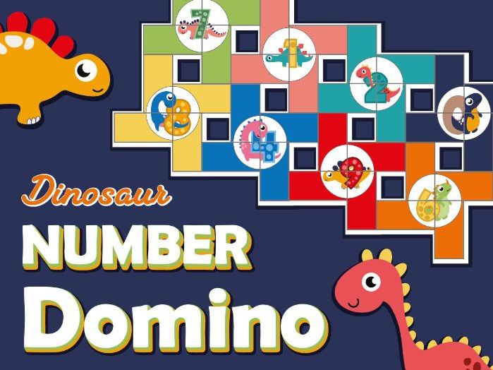 Dinosaur Number Domino | Math Game