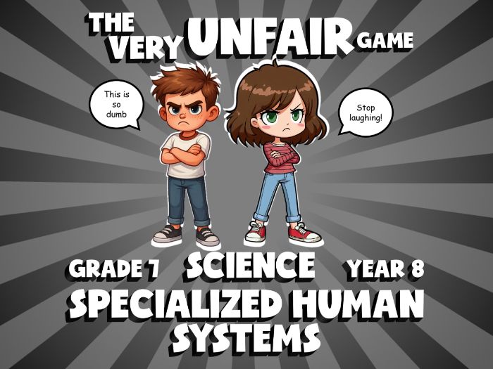 Specialized Human Systems VERY UNFAIR GAME | No-Prep Year 8 Science Review Activity