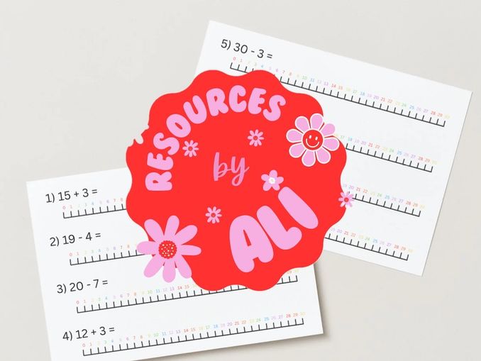 Adding and subtracting using a number line within 30 - 6 week half term