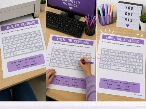 Beginner Keyboard Typing Worksheets – Touch Typing Practice