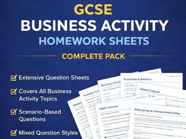 GCSE Business Activity Homework Pack