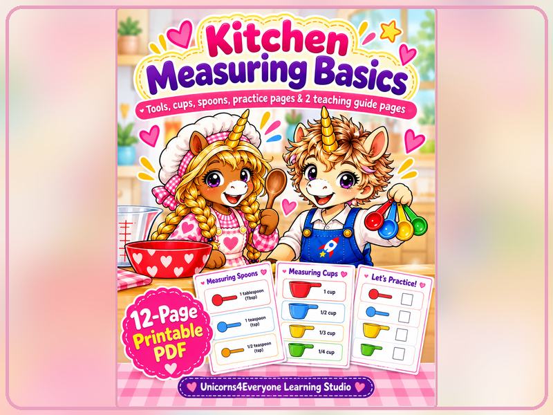 Kitchen Measuring Basics | Measuring Cups & Spoons | Cooking Math & Life Skills