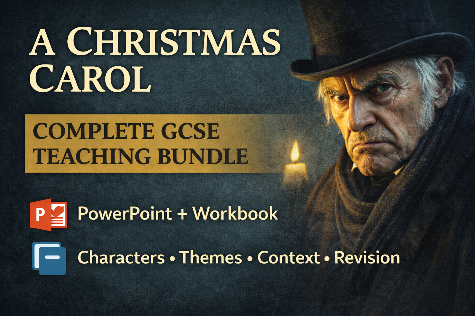 A Christmas Carol – Complete GCSE Teaching Bundle (PowerPoint + Student Workbook)