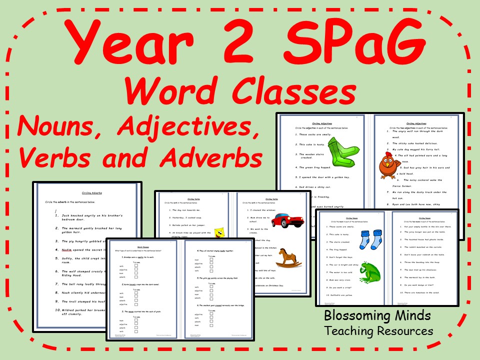 year-2-spag-sats-revision-grammar-word-classes-by-blossomingminds