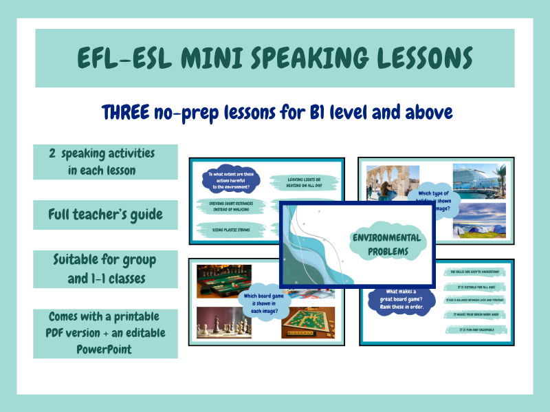 EFL-ESL Mini Speaking Lessons Volume 3