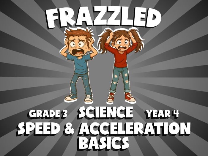 Speed & Acceleration Basics FRAZZLED Science Game | No-Prep Year 4 Review Activity