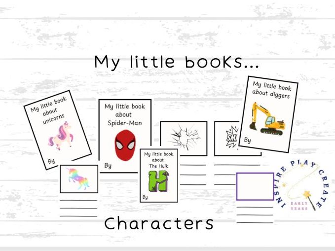 My little books about.....to support children with writing and drawing skills.