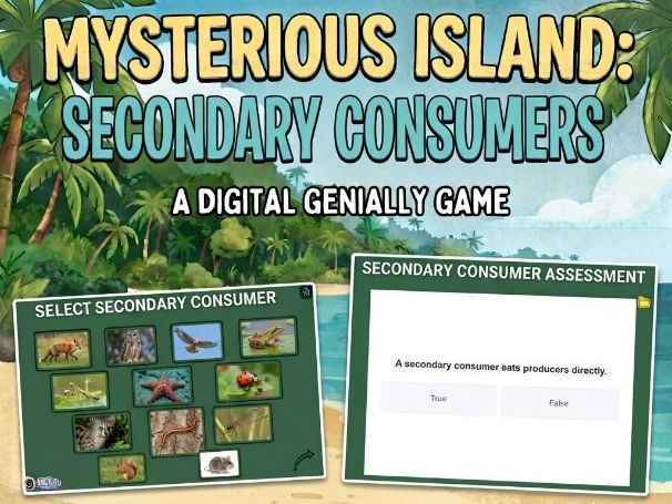 Food Chain Digital Escape Room | Part 3: The Secondary Consumers | KS3 Science Game