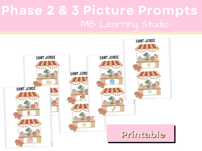 Sant Jordi (Saint George’s Day) Phase 2 & Phase 3 Picture Prompts – Writing Inspiration Activity