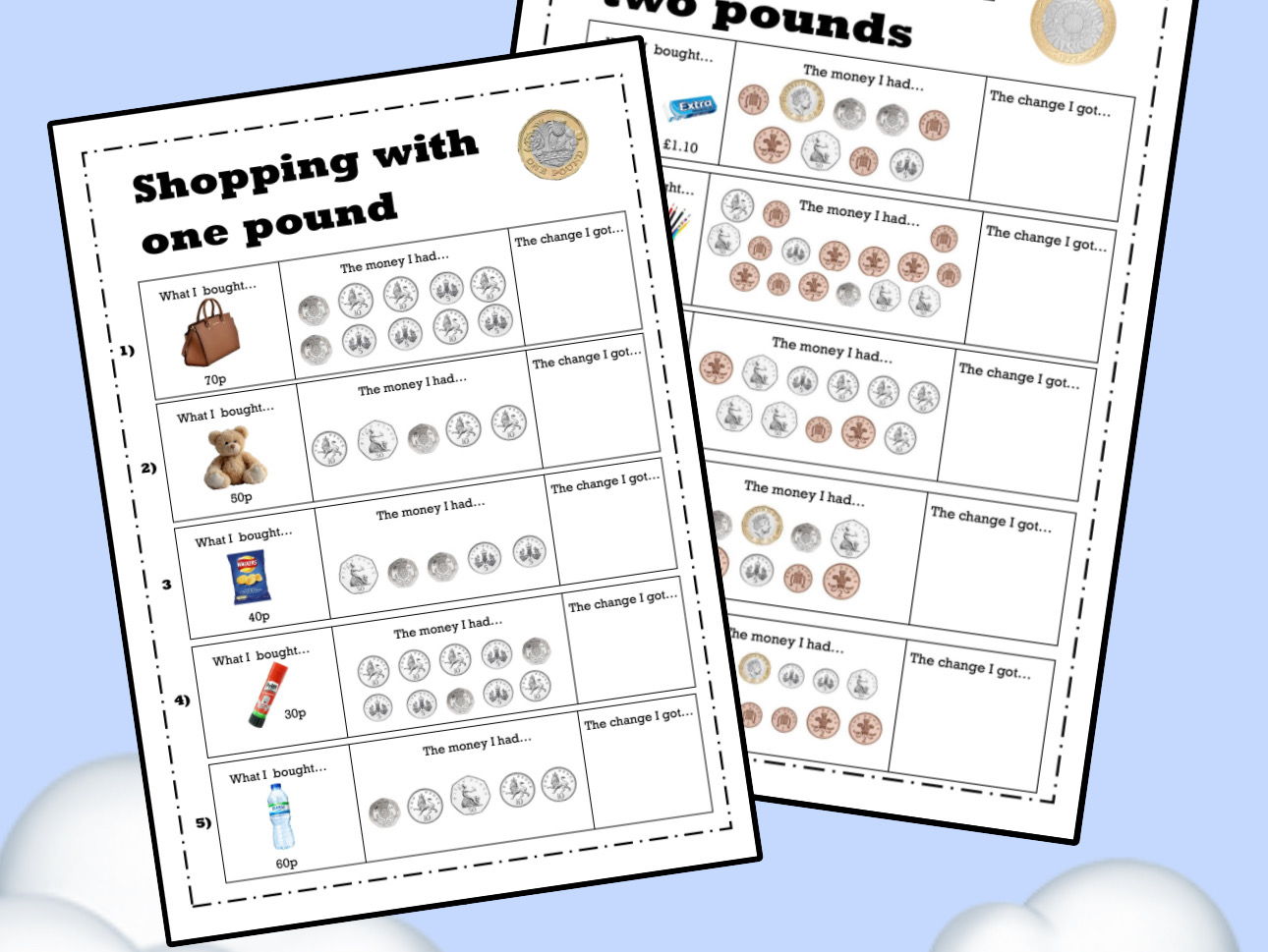 Adding money and Calculating change