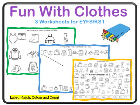 Fun with Clothing EYFS and KS1