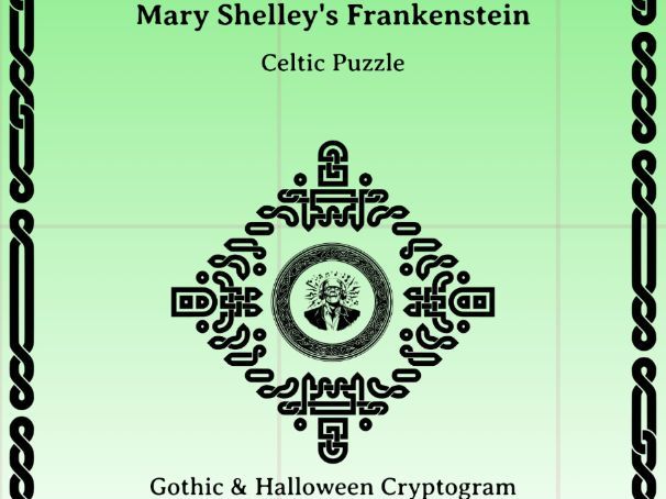 Mary Shelley's Frankenstein: Gothic & Halloween Cryptogram Compilation full set