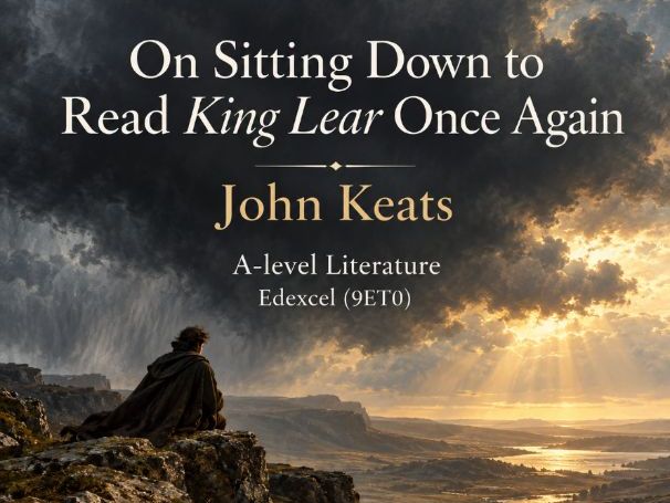 On sitting down to read King Lear once again by John Keats