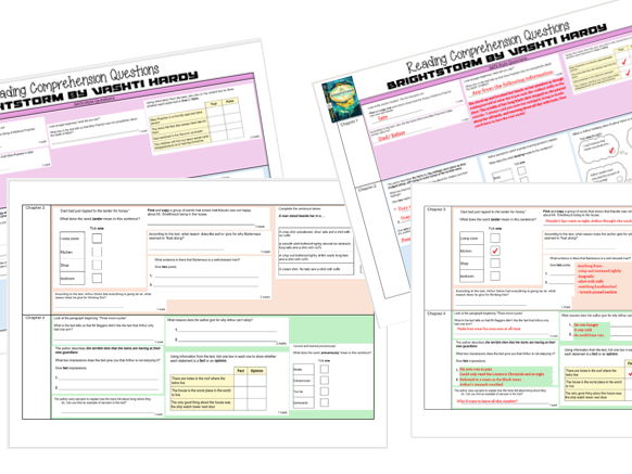 Brightstorm Reading Comprehension SATS style questions and Answers