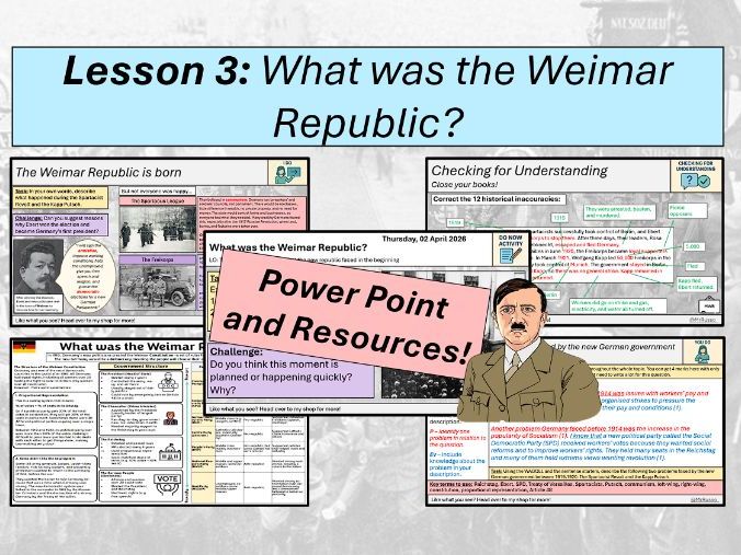 [AQA GCSE - Democracy & Dictatorship] L3. What was the Weimar Republic?