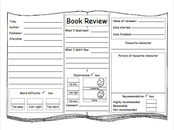 high school book report outline