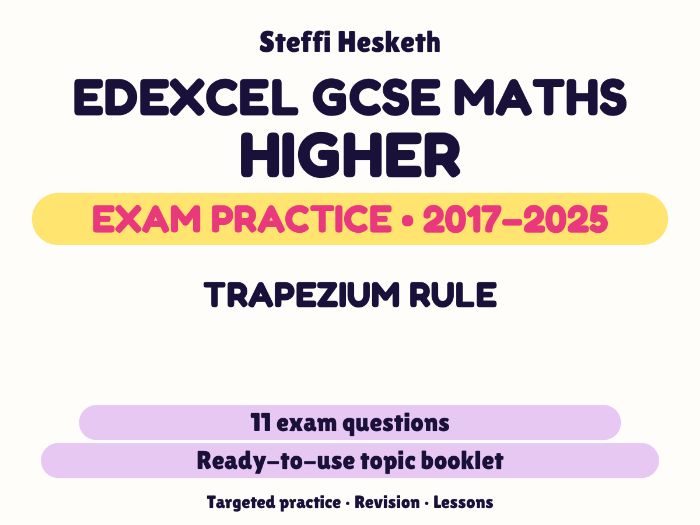 Edexcel GCSE Maths Higher: Trapezium rule Exam Questions | 2017-2025