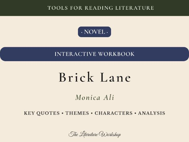 Brick Lane – Interactive Literature Workbook: Character, Themes & Literary Analysis