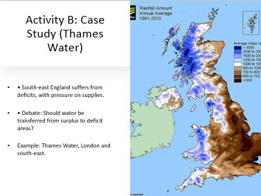 AQA GCSE Geography Provision of Water in the U.K