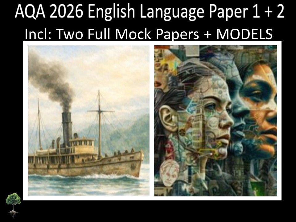 Two AQA 2026 English Language Paper 1 + 2 Mocks | MODELS