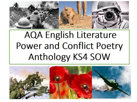 AQA English Literature Power and Conflict Poetry Anthology KS4 SOW