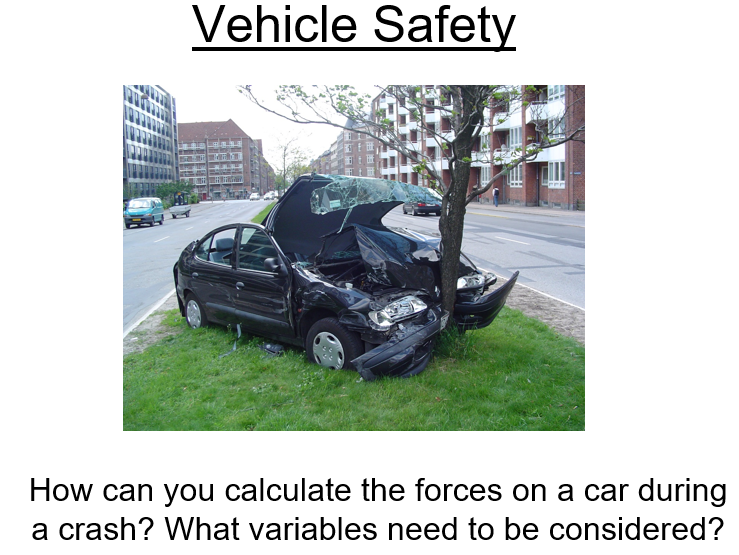 Physics A-Level Year 1 Lesson - Vehicle Safety (PowerPoint AND lesson plan)