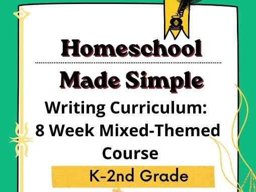 Writing Curriculum | Mixed-Themed | Grades K-2nd