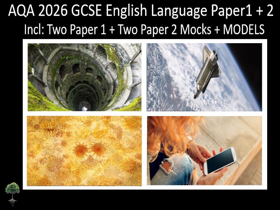 Four AQA 2026 GCSE English Language Paper 1 + 2 Mocks | Models