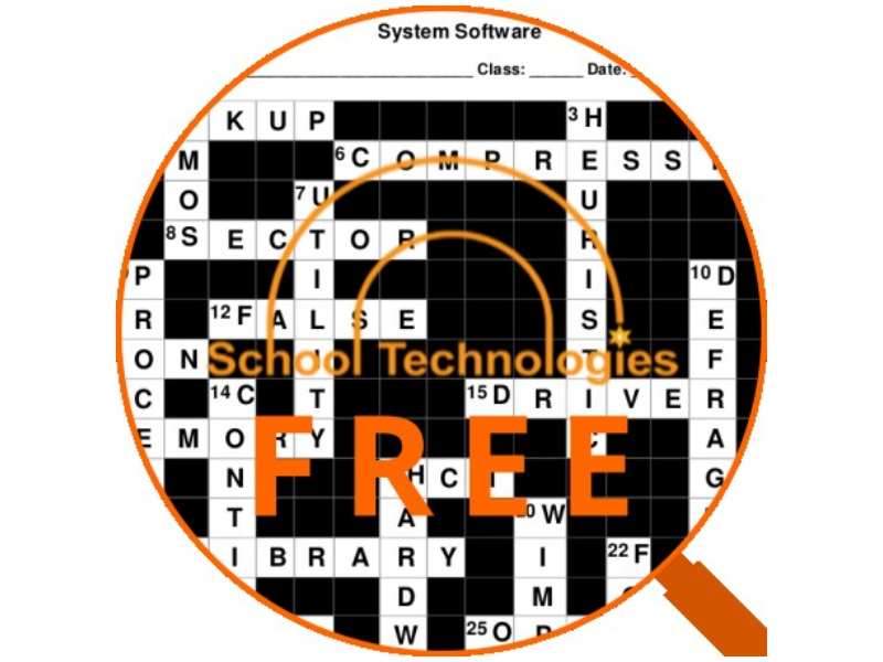System Software Crossword — CS0478 & CS9618