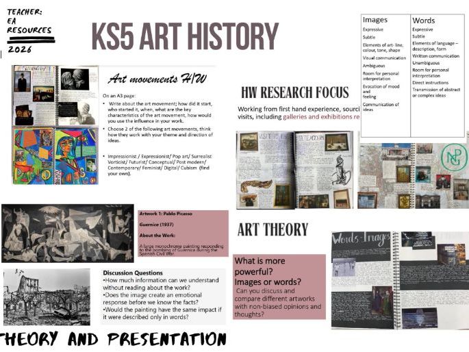 A Level Art History & Theory Lessons | Presentations, Group Discussion & Independent Study