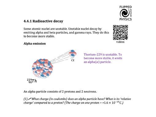Radioactive decay